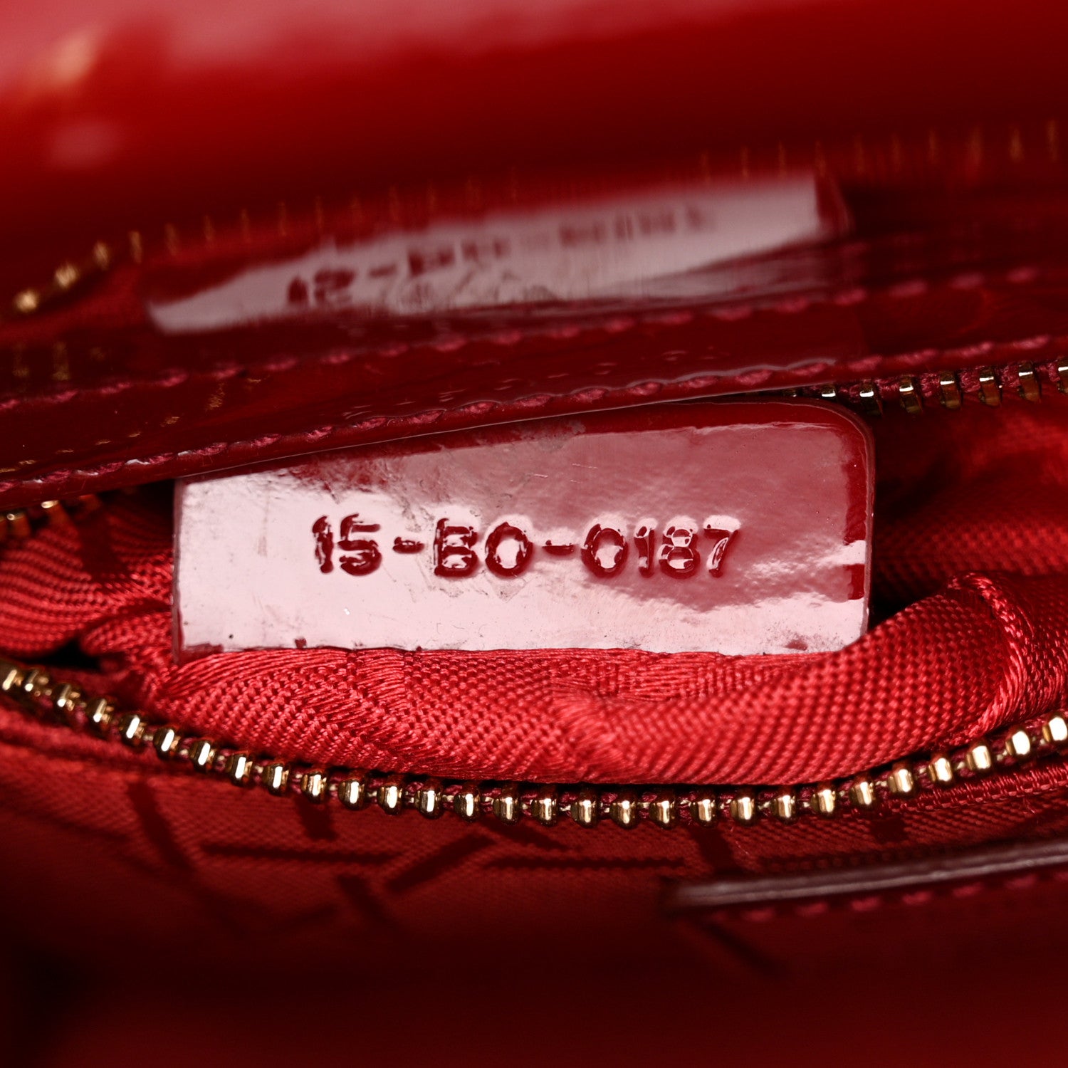Christian Dior Patent Cannage Mini Lady Dior Red 7 of 11