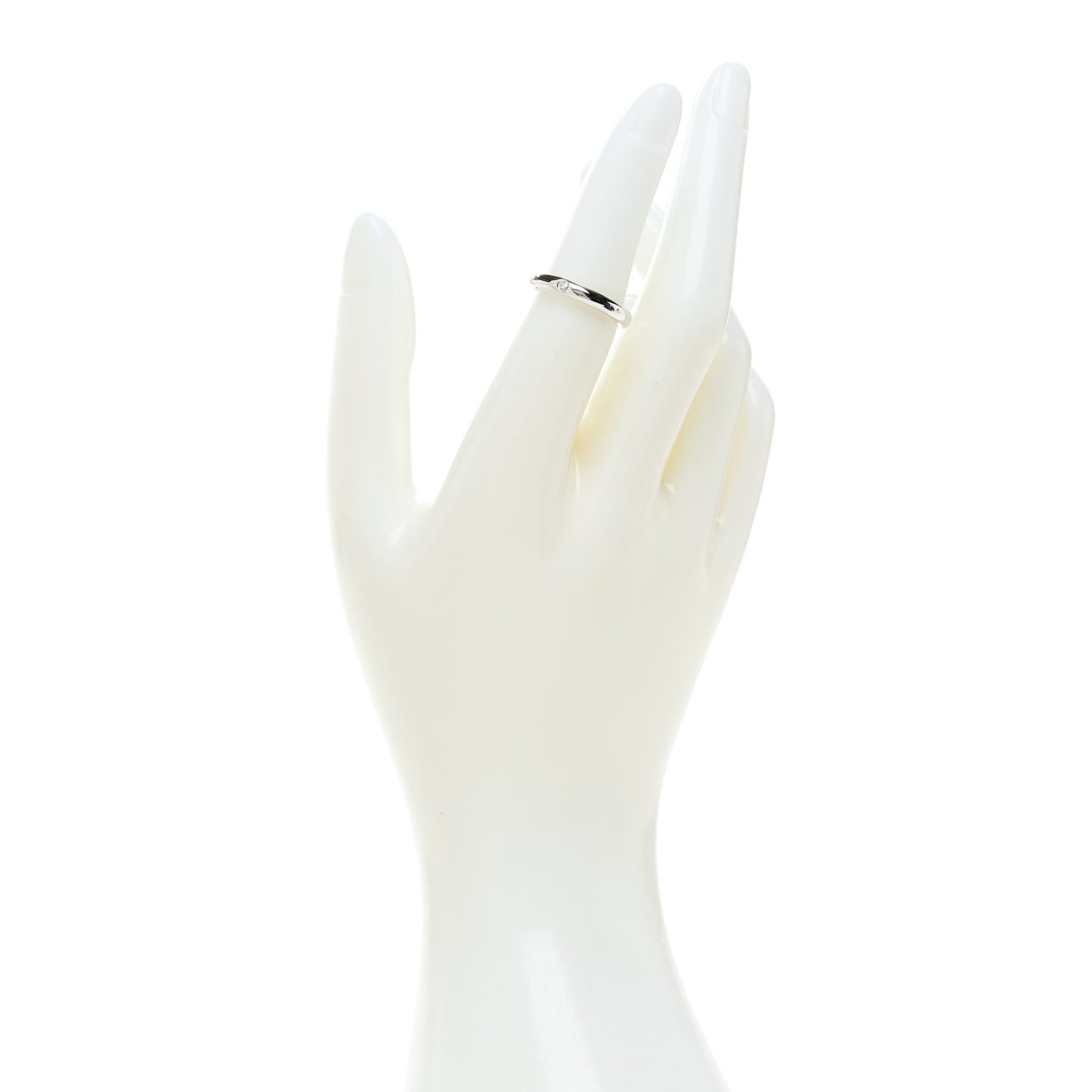 Platinum Diamond Elsa Peretti Band Ring 50 5.5