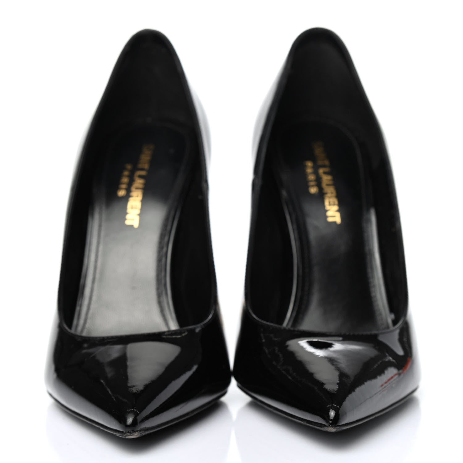 Saint Laurent Patent Opyum 110 Pumps 37.5 Black Gold 2 of 4