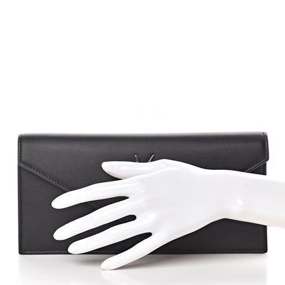 Saint Laurent Calfskin Monogram Clutch Black 2 of 10
