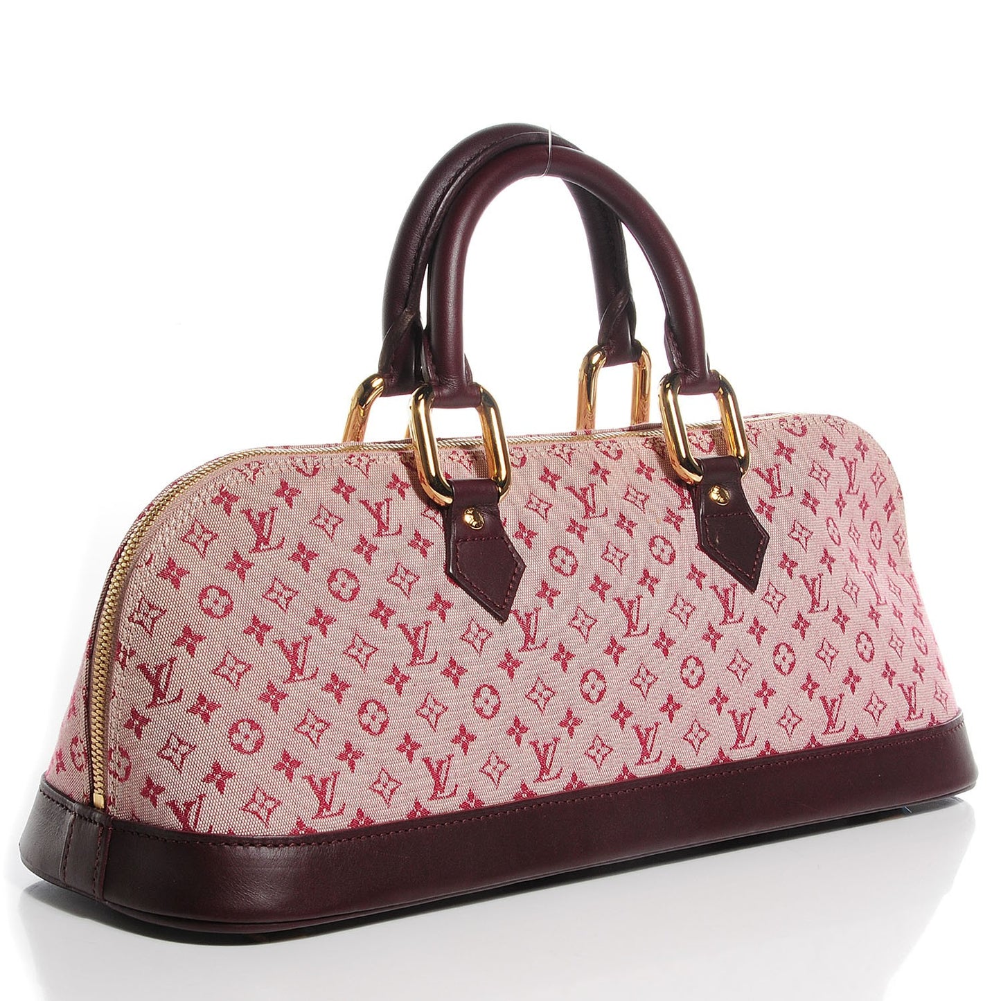 Mini Monogram Alma Long Cherry