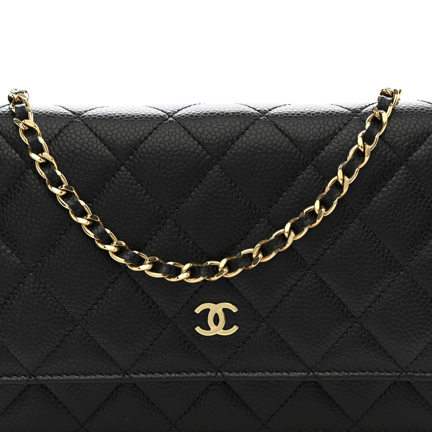 Chanel Caviar Quilted Wallet On Chain WOC Black 9 of 14