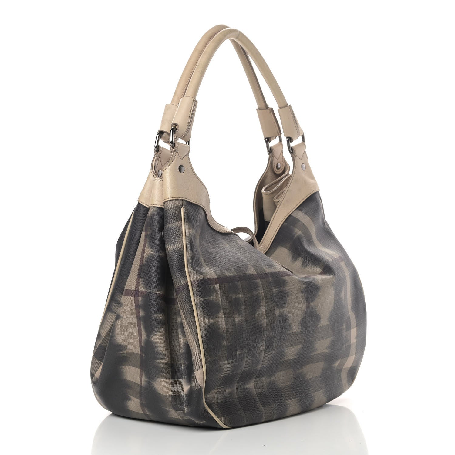 Burberry Smoked Check Hobo Black 3 of 14