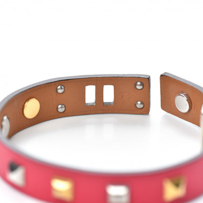 Hermes Swift Mini Dog Clous Carres Bracelet T2 Rose Extreme 5 of 6