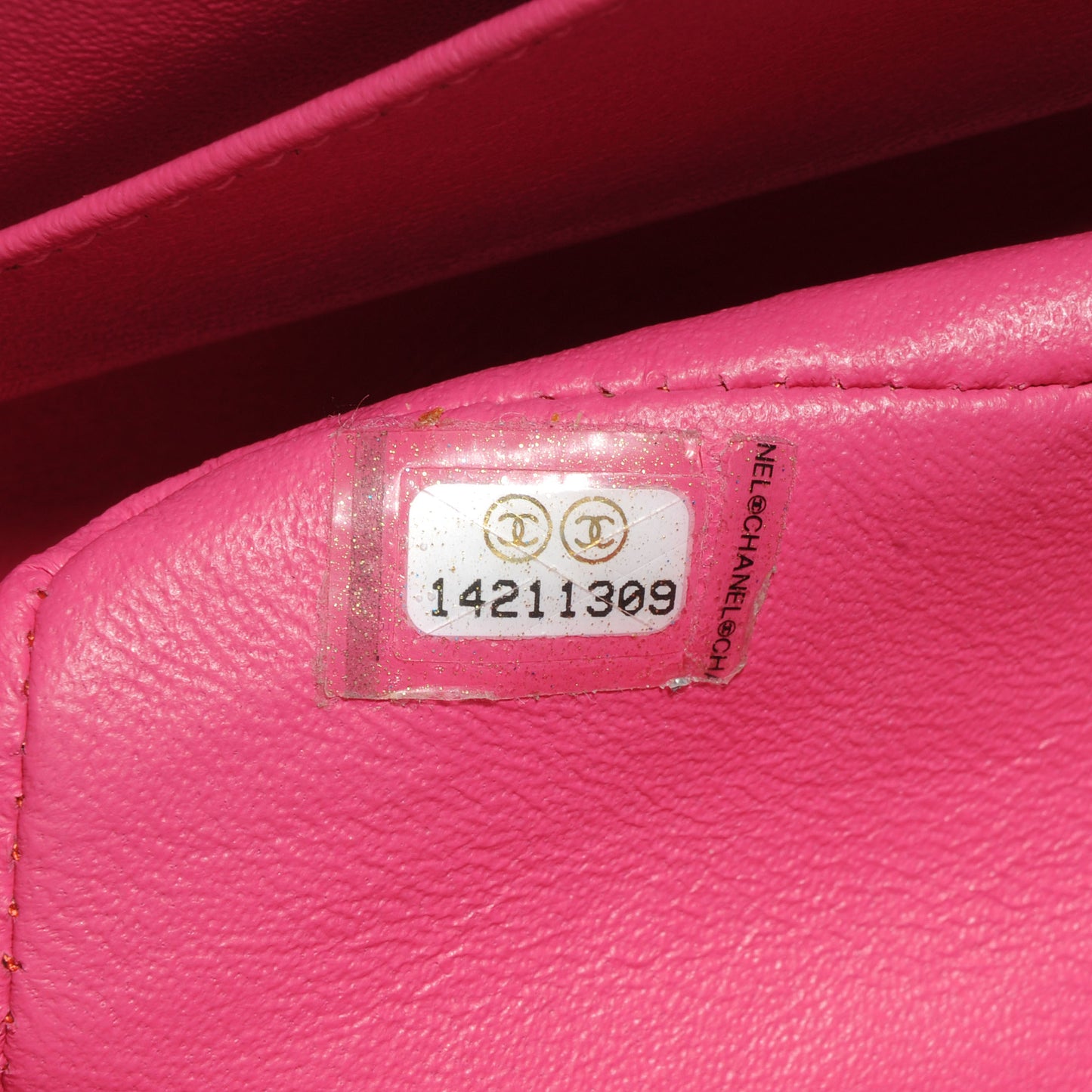 Patent Quilted Medium Double Flap Pink