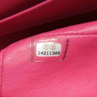 Chanel Patent Quilted Medium Double Flap Pink 9 of 10