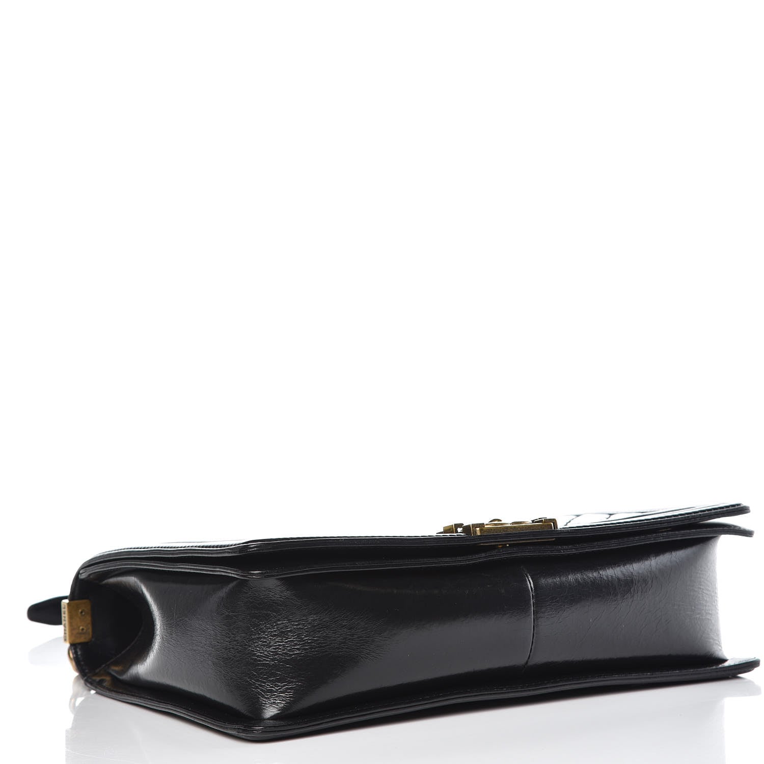 Chanel Glazed Calfskin Quilted Large Boy Flap Black 4 of 14