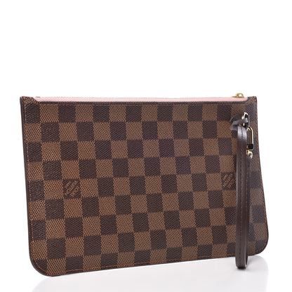 Louis Vuitton Damier Ebene Neverfull MM GM Pochette Rose Ballerine 3 of 8
