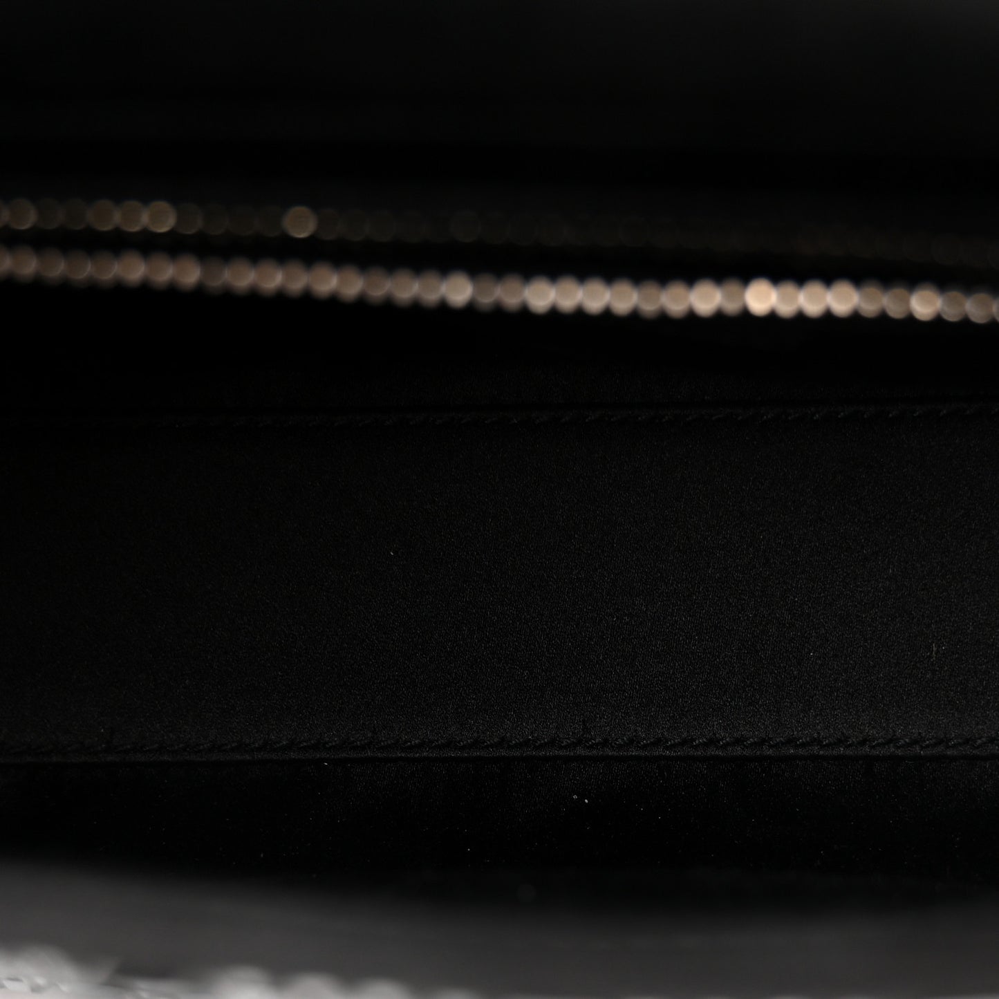 Satin Crystal Cannage Mini Lady Dior Black