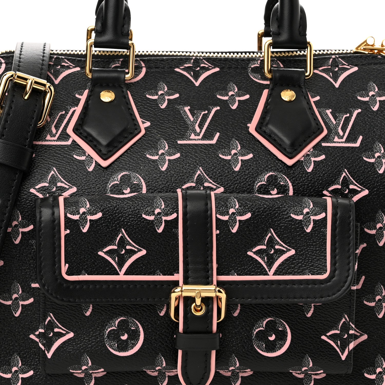 Louis Vuitton Monogram Fall for You Speedy Bandouliere 25 Black 7 of 9