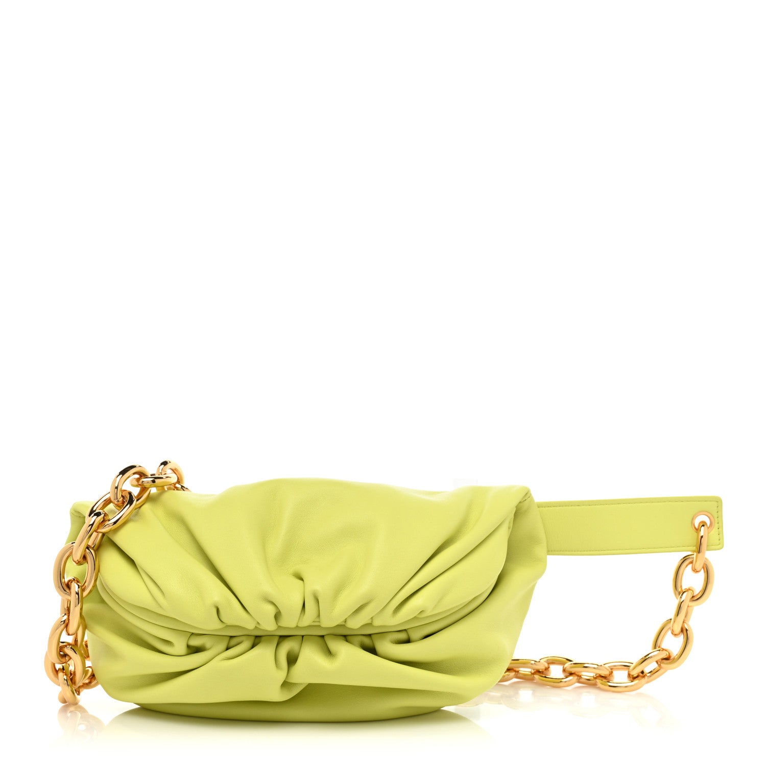 Bottega Veneta Nappa The Belt Chain Pouch Seagrass 1 of 9