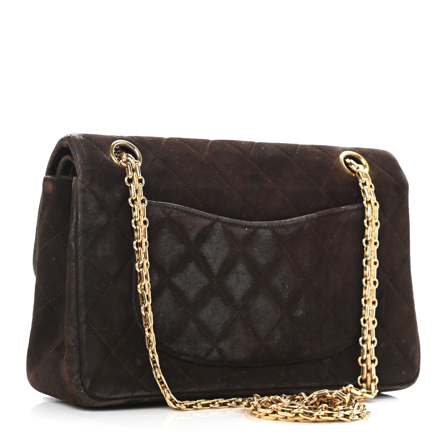 Chanel Suede Quilted 2.55 Reissue 225 Flap Brown 3 of 15