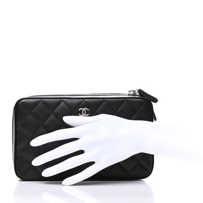 Chanel Lambskin Quilted Jewelry Case Black 2 of 7