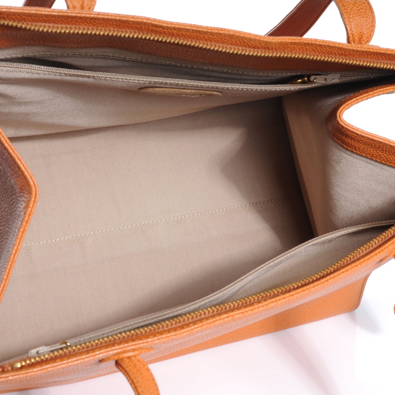 Chanel Caviar CC Shoulder Bag Orange 7 of 9