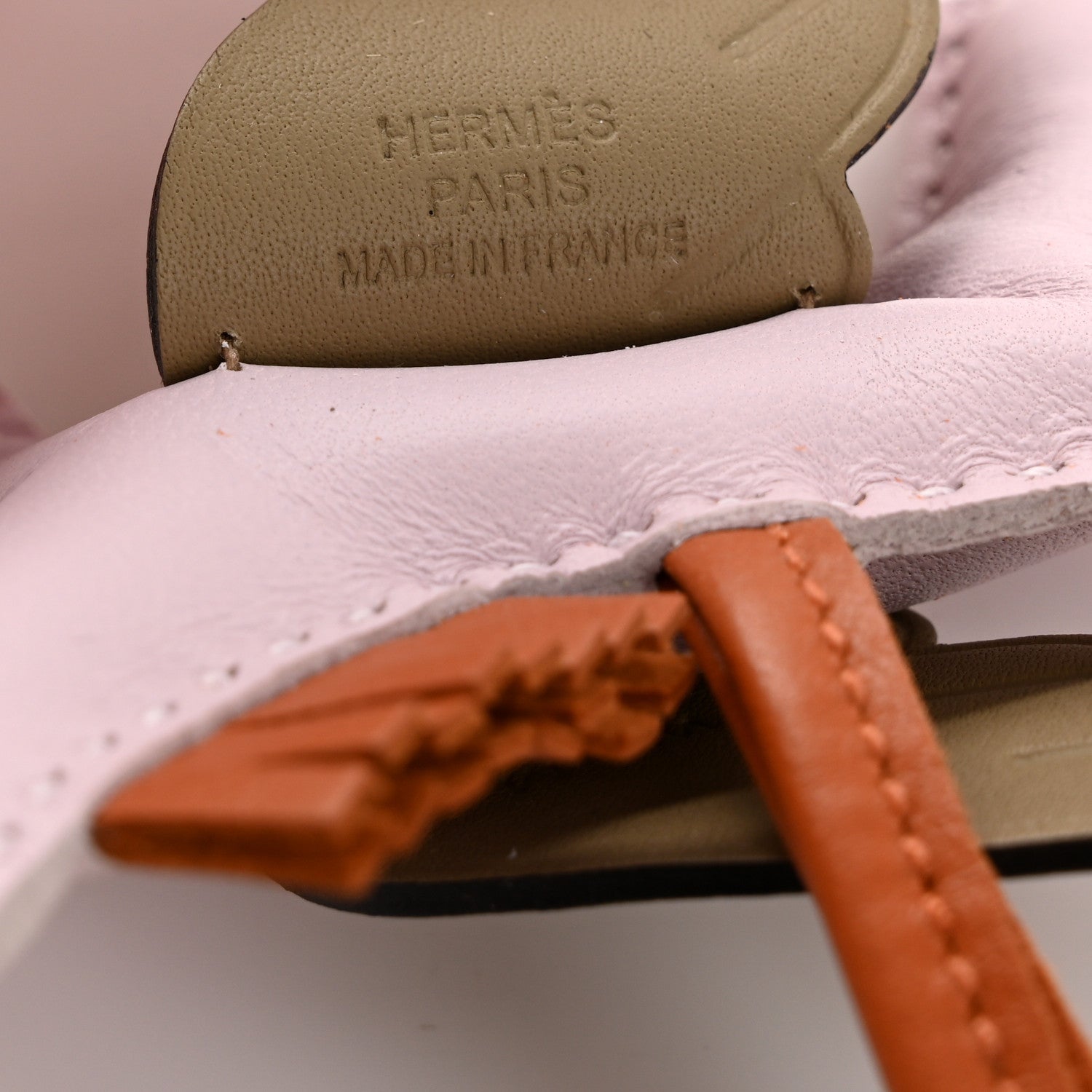 Hermes Milo Lambskin Grigri Rodeo Pegase Horse Bag Charm PM Mauve Pale Pain D'epice Beige Marfa 3 of 5