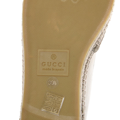 Gucci Canvas Logo Espadrilles 39.5 Greggio White 6 of 9