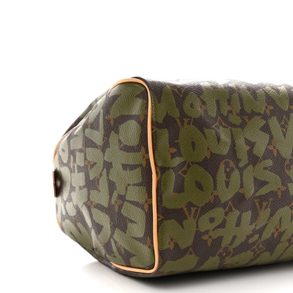 Louis Vuitton Monogram Graffiti Speedy 30 Kaki 11 of 13