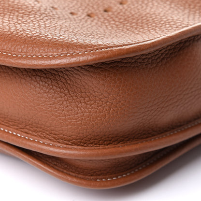 Hermes Taurillon Clemence Evelyne III PM Gold 10 of 10