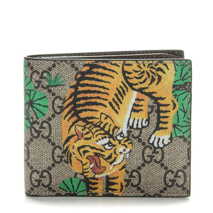 Gucci GG Supreme Monogram Bengal Bi-Fold Wallet Beige Yard 1 of 7