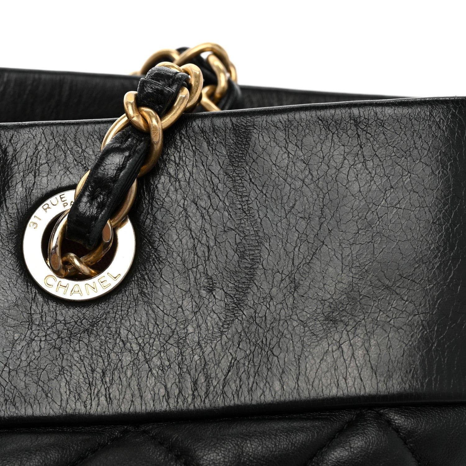 Chanel Calfskin Quilted Large Soft Elegance Tote Black 25 of 25