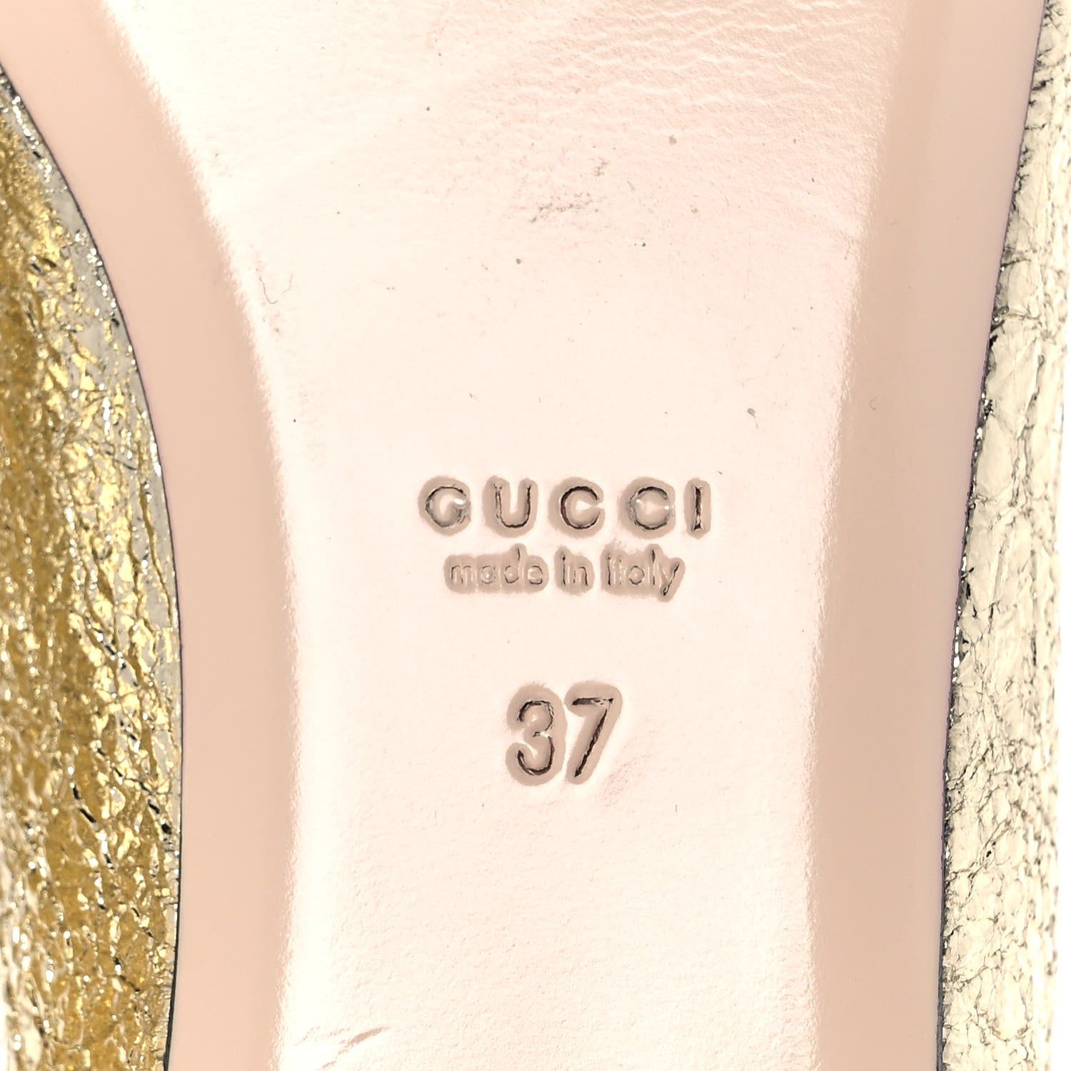 Gucci Galassia GG Marmont Fringe Flats 37 Platino 6 of 9