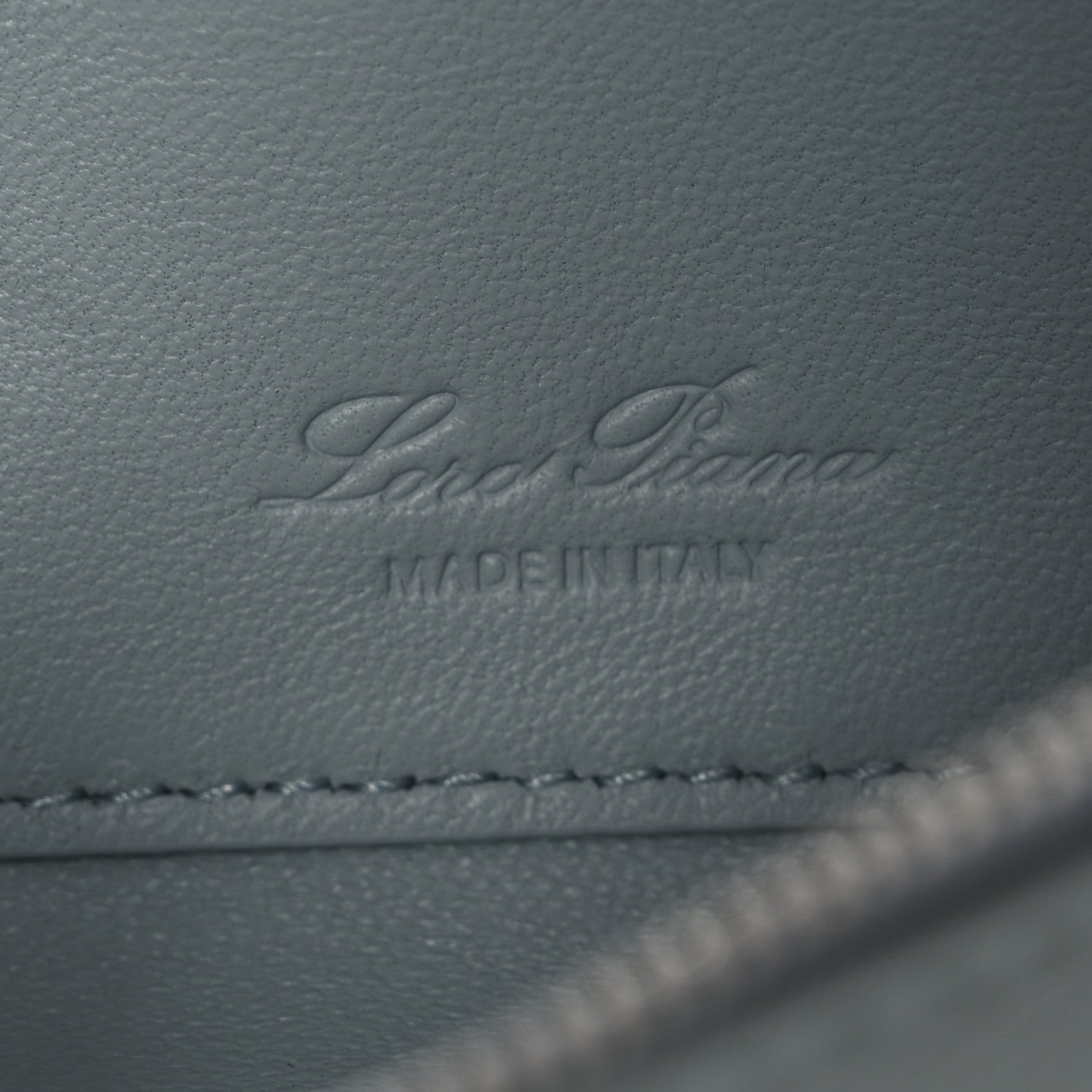 Loro Piana Grained Calfskin Extra Pocket Mini Pouch Minty Breeze 6 of 10