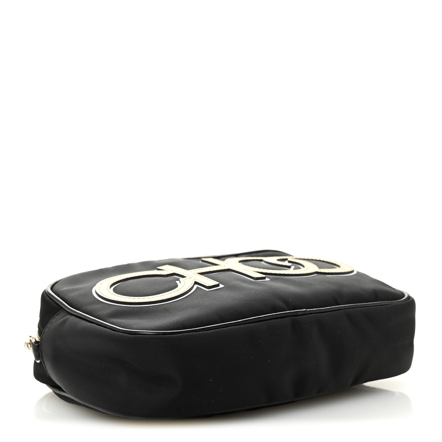 Nylon Lorelle Logo Camera Bag Black