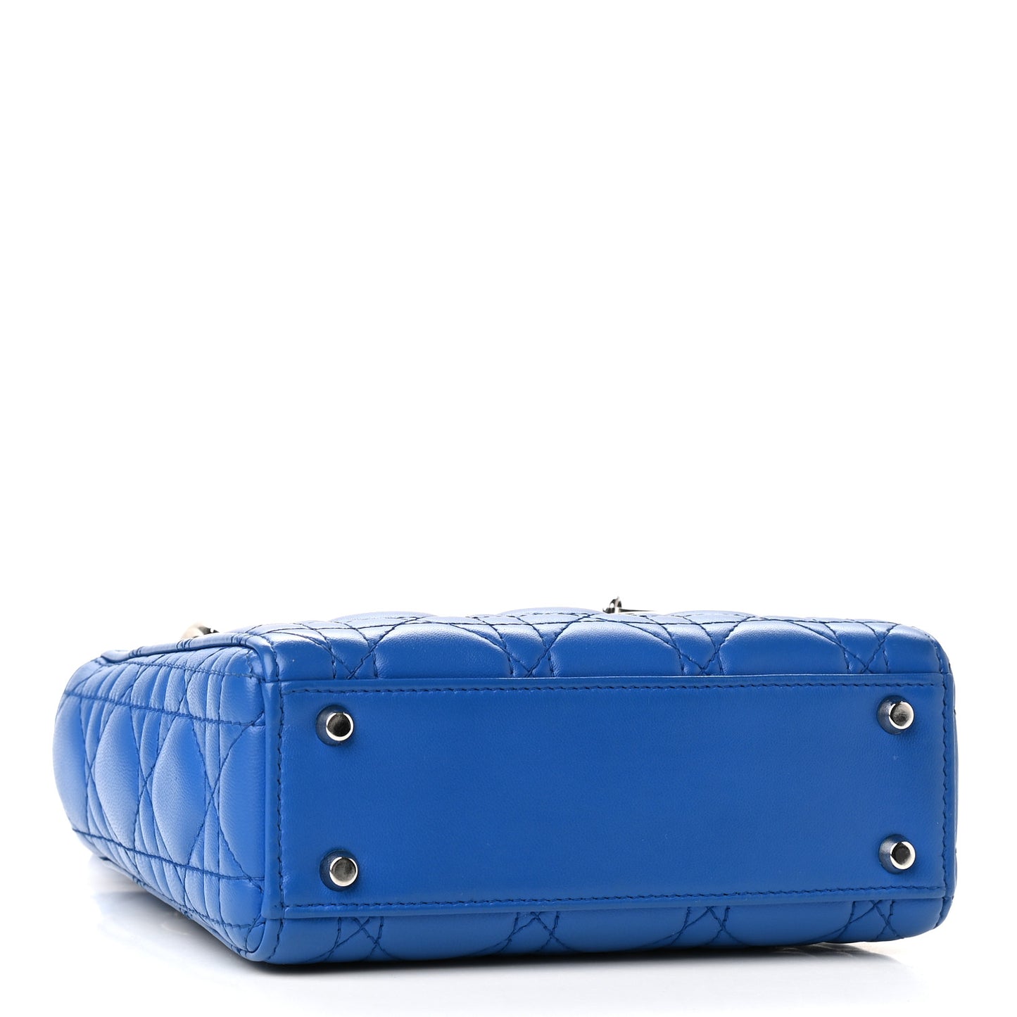 Lambskin Cannage Mini Lady Dior Blue