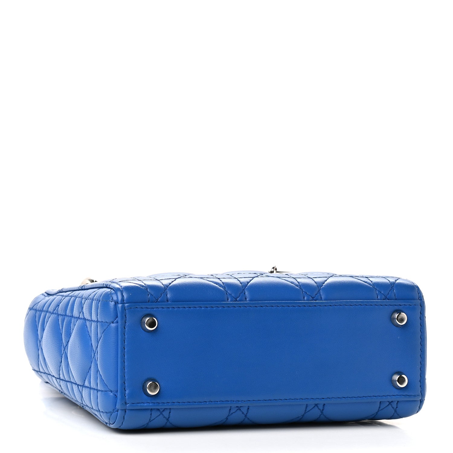 Christian Dior Lambskin Cannage Mini Lady Dior Blue 4 of 8