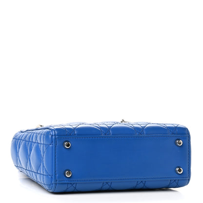 Christian Dior Lambskin Cannage Mini Lady Dior Blue 4 of 8