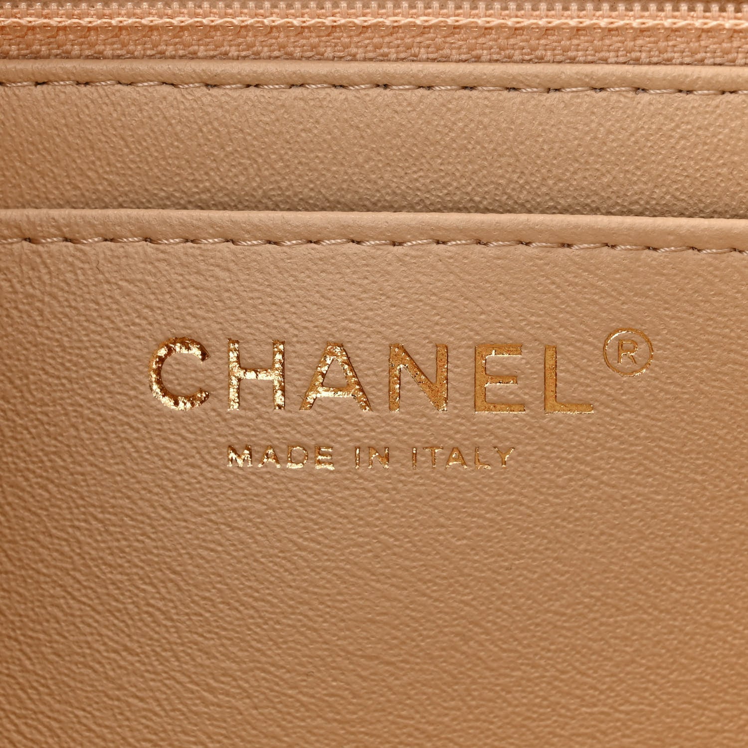 Chanel Lambskin Quilted Mini Rectangular Flap Beige 6 of 11