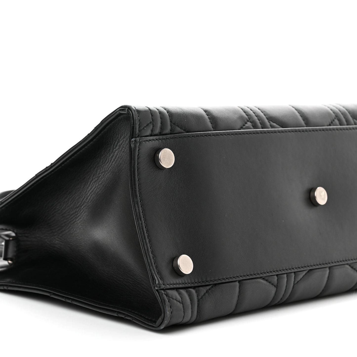 Calfskin Web Quilted Large Dionysus Tote Bag Black