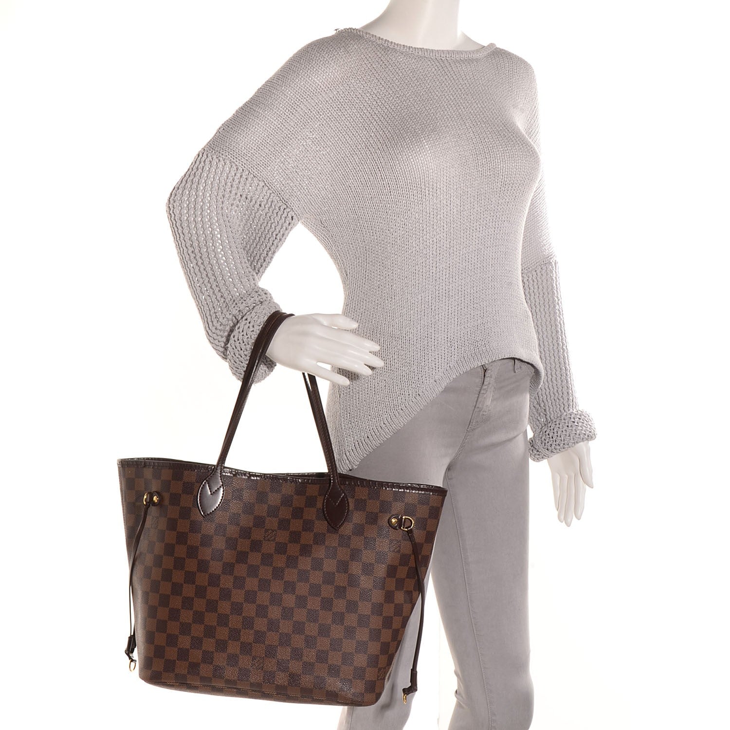 Louis Vuitton Damier Ebene Neverfull MM 2 of 8