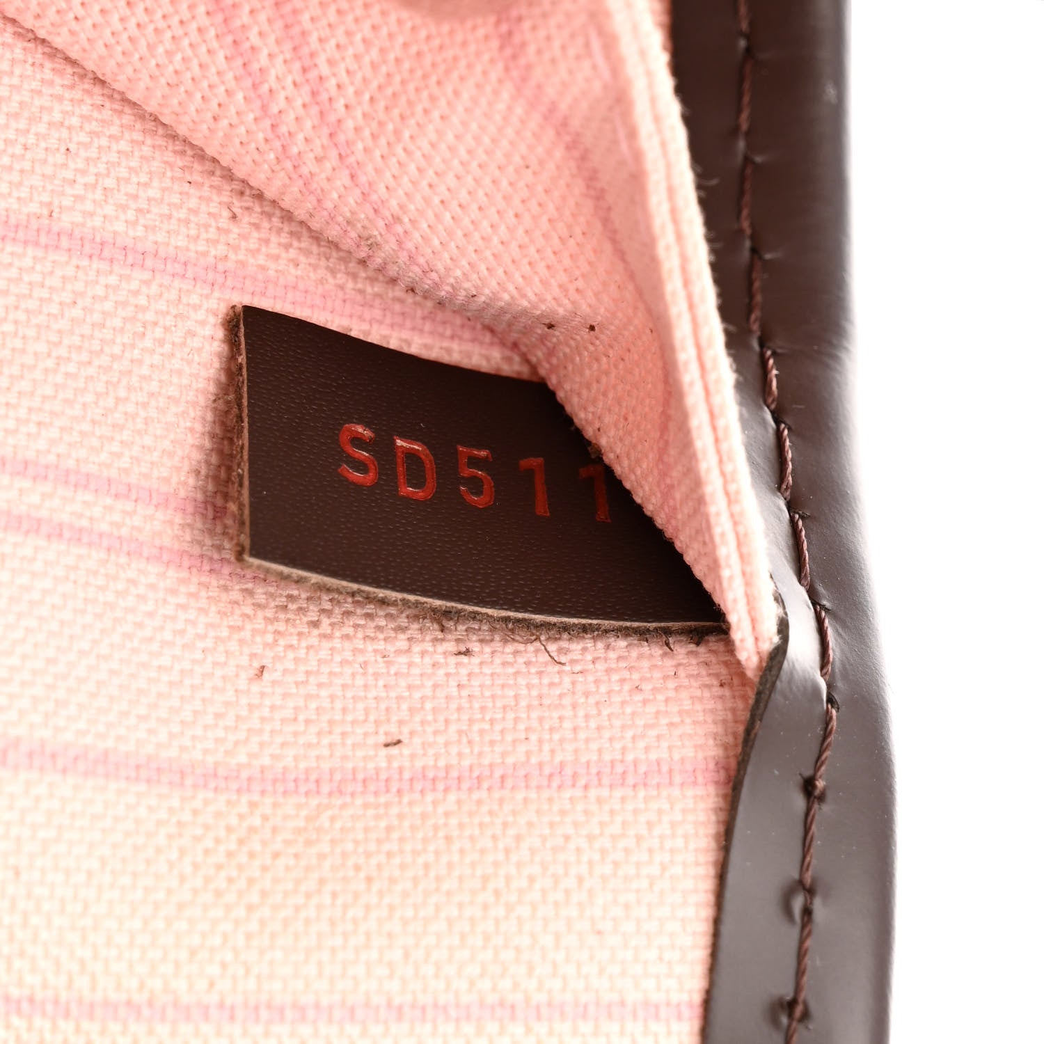 Louis Vuitton Damier Ebene Neo Neverfull MM Rose Ballerine 9 of 15