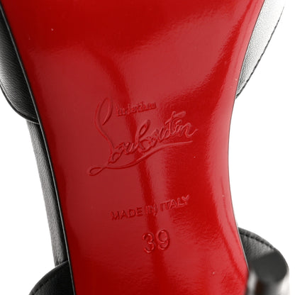 Christian Louboutin Calfskin O Kate Slingback 100 Pumps 39 Black 7 of 8