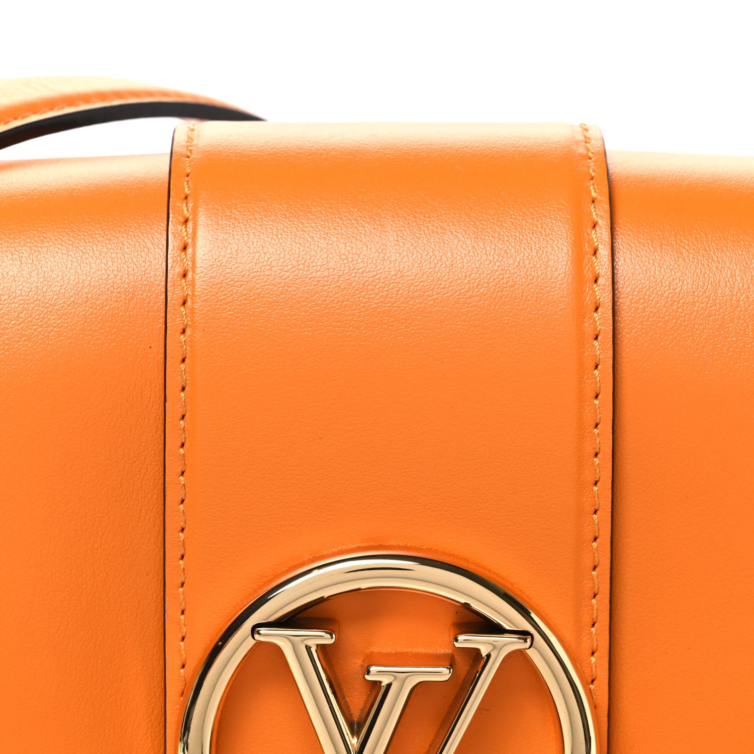 Louis Vuitton Smooth Calfskin LV Pont 9 Summer Gold 7 of 10