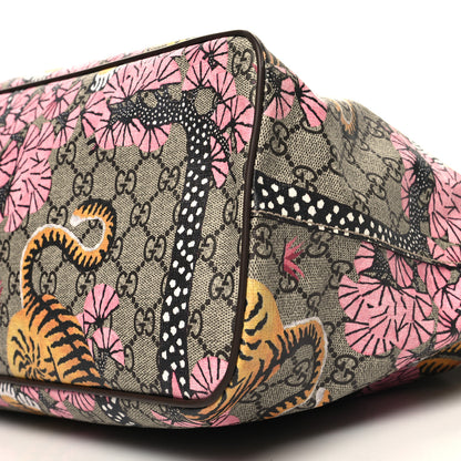 Gucci Soft GG Supreme Monogram Bengal Medium Crossbody Tote Beige Pink 10 of 11