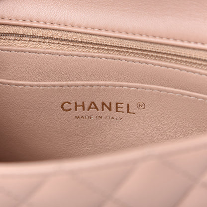 Chanel Lambskin Quilted Mini Rectangular Flap Beige 8 of 11