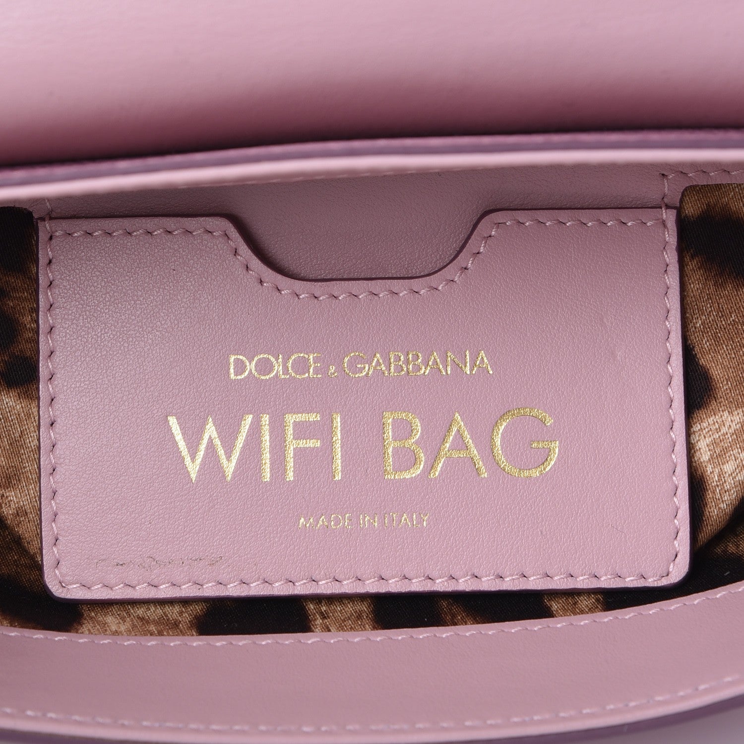 Dolce & Gabbana Calfskin Media Wifi Shoulder Bag Pink 6 of 10