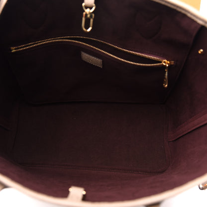 Louis Vuitton Empreinte Monogram Giant Neverfull MM Tourterelle 6 of 14