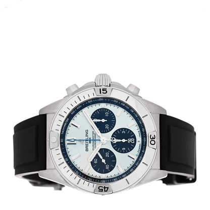 Breitling Stainless Steel Rubber 42mm Chronomat Automatic Watch Ice Blue PB013410 2 of 5
