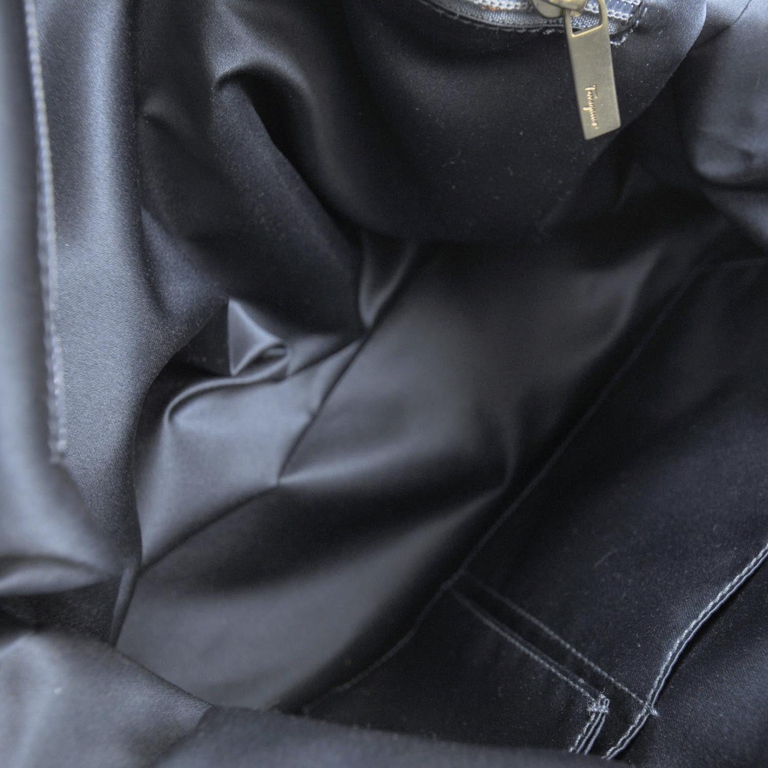 FASHIONPHILE SALVATOREFERRAGAMOLeatherStrawWovenTote 8 of 9