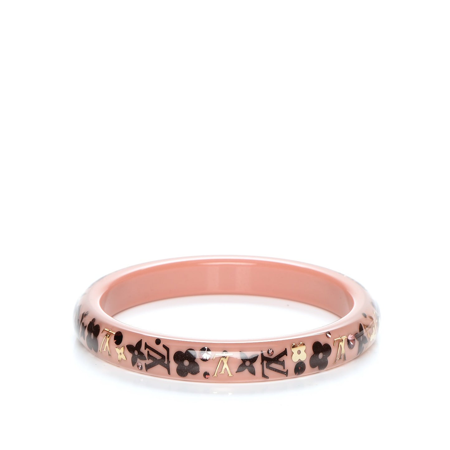 Resin Swarovski Medium Inclusion Bracelet PM Rose Poudre