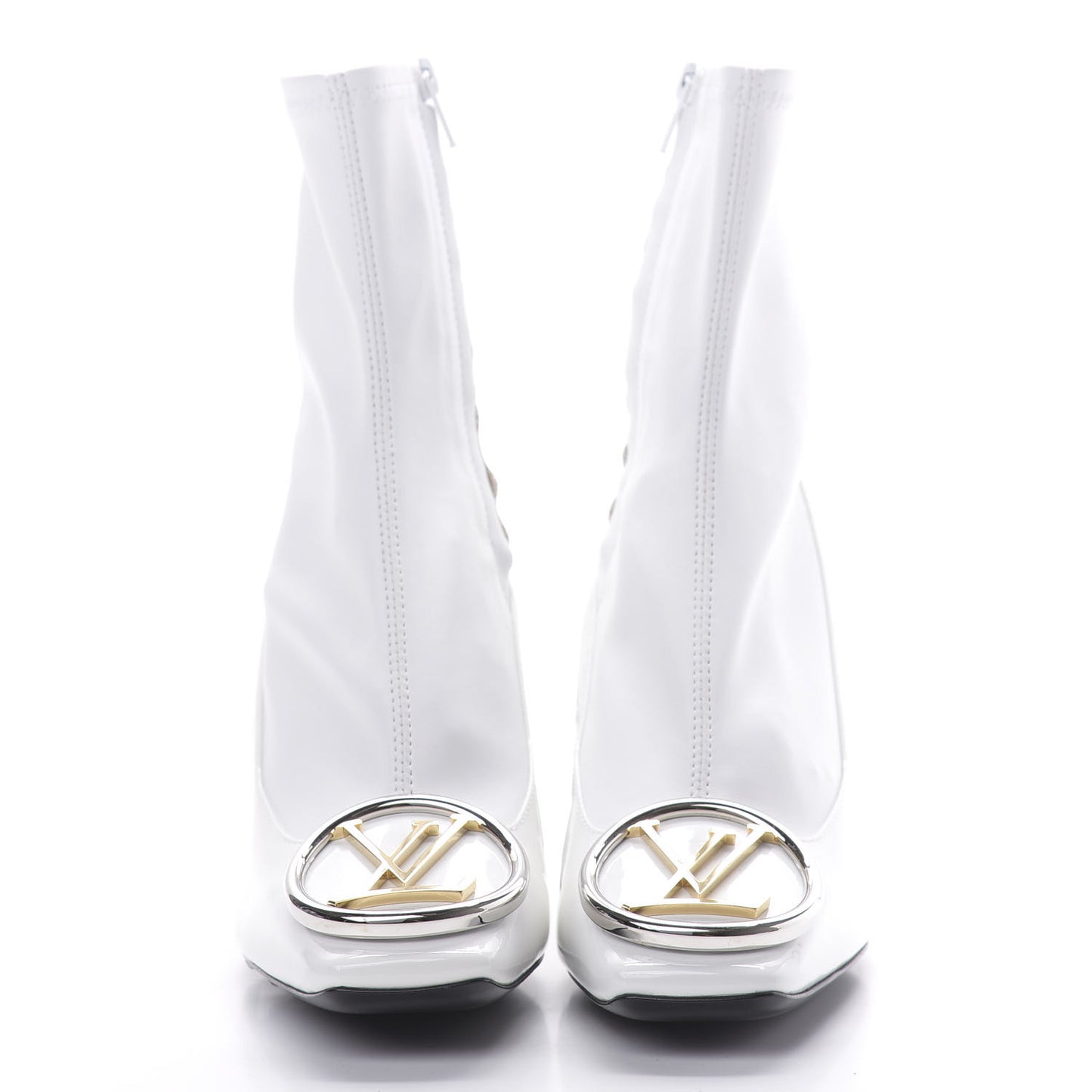 Patent Madeleine Ankle Boots 36 White