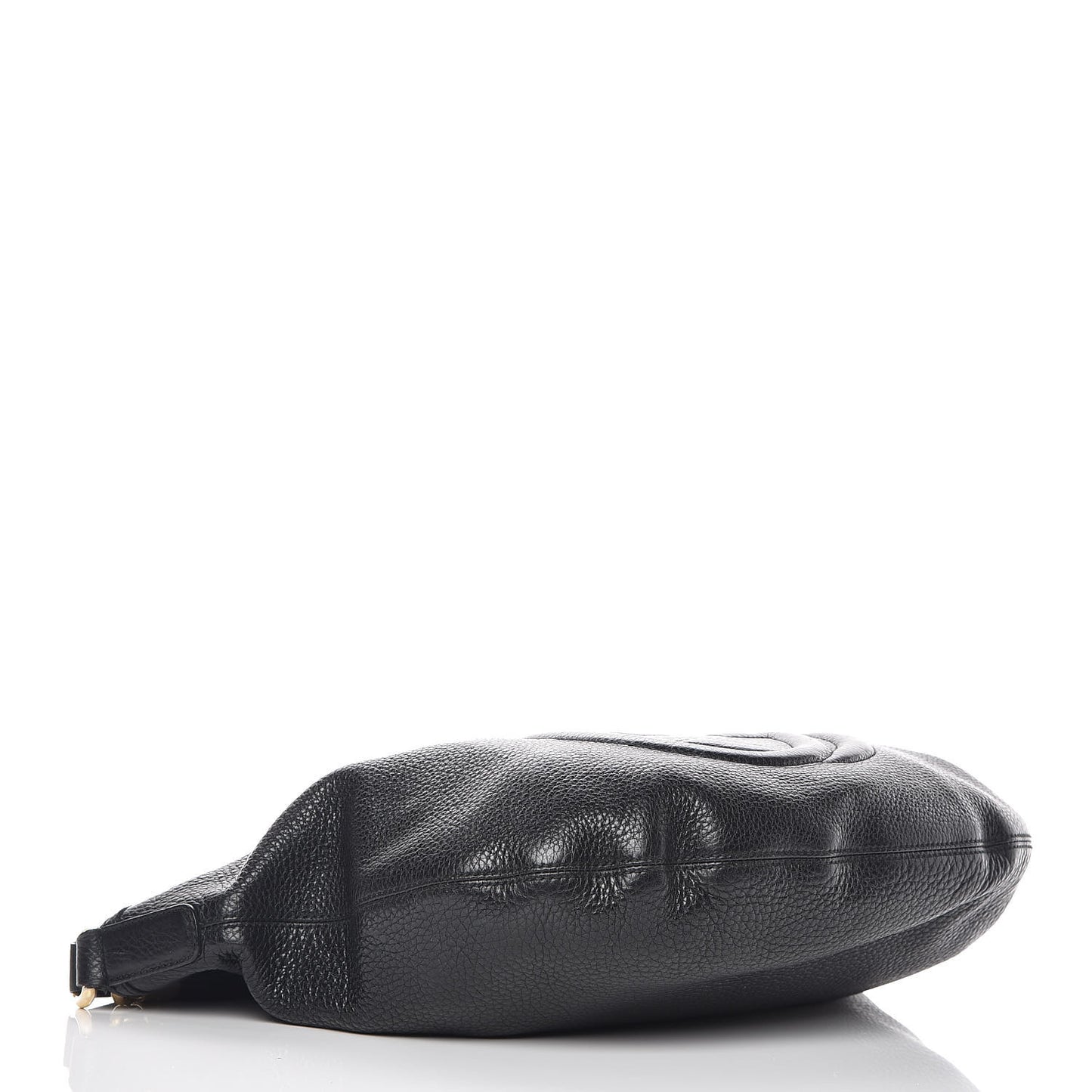 Pebbled Calfskin Medium Soho Hobo Black