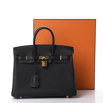 Hermes Togo Birkin 25 Black 11 of 11