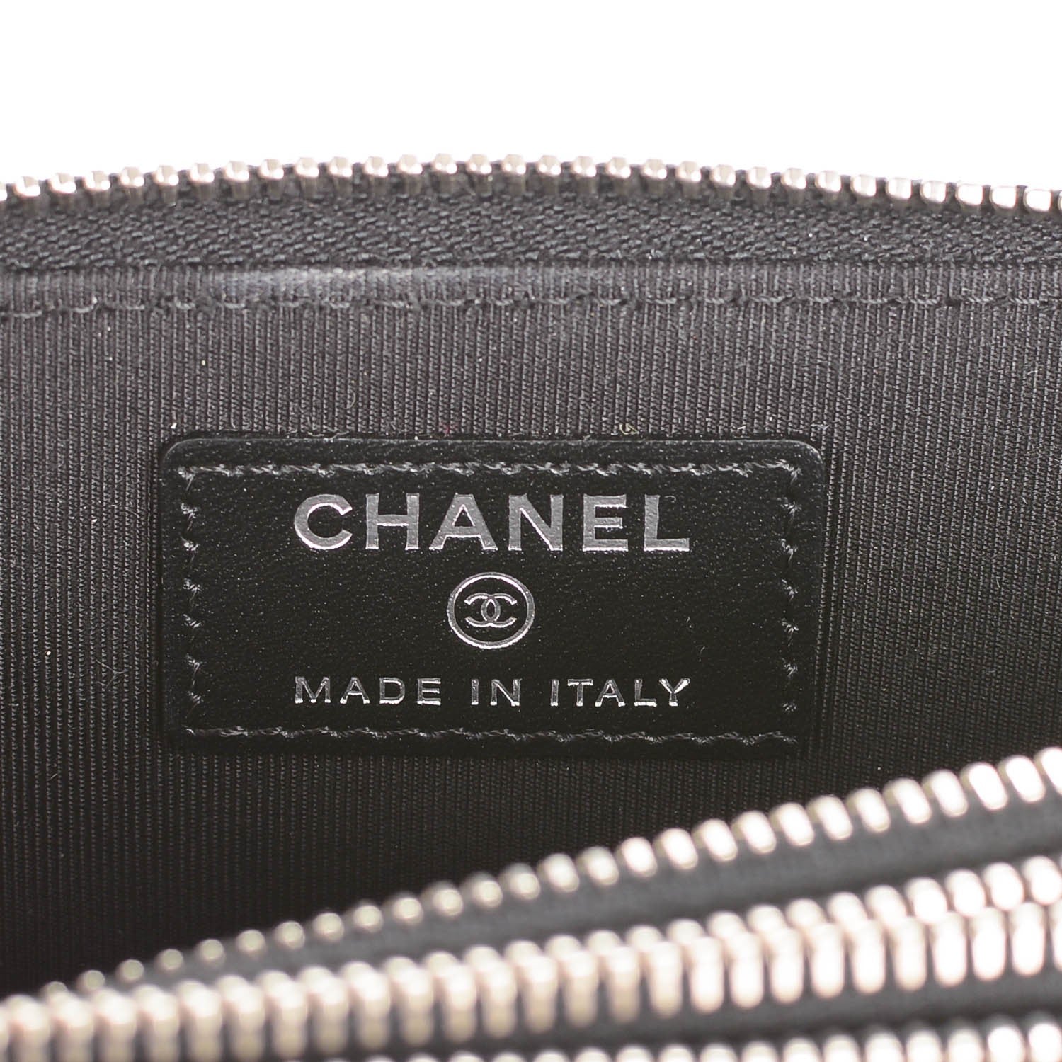 Chanel Caviar Quilted Zip Around Phone Holder Black 7 of 7