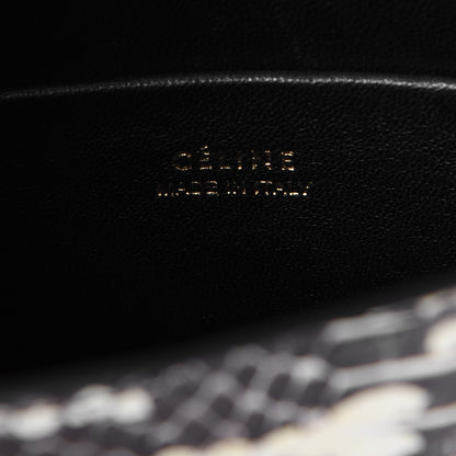 Celine Watersnake Small Trotteur Black White 6 of 8