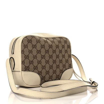 Gucci Monogram Dollar Calfskin Mini Bree Messenger Bag Beige Ebony Avoire 3 of 6