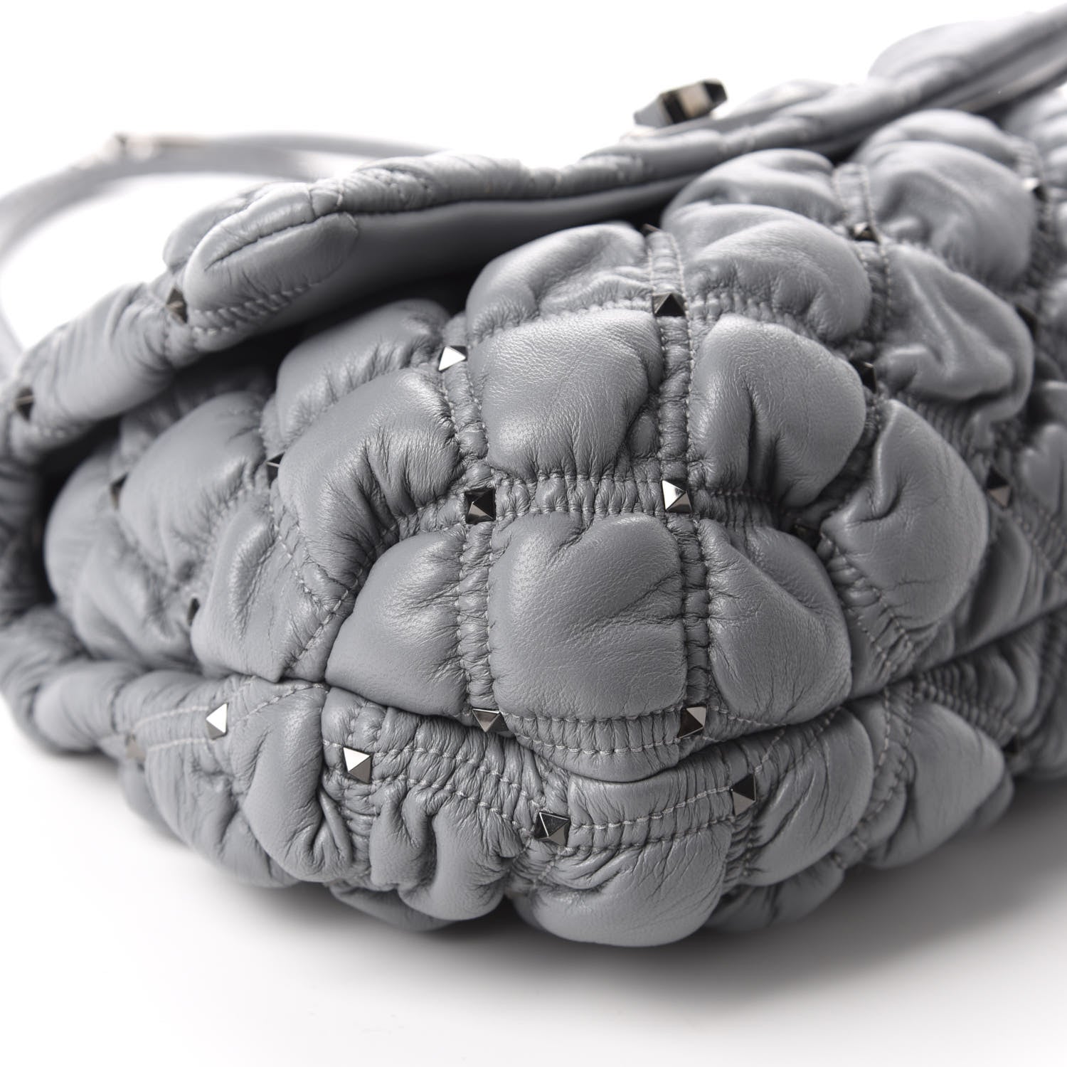 Valentino Garavani Nappa Medium Spikeme Shoulder Bag Nuage 7 of 9